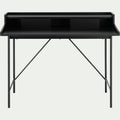LIRA - Bureau en bois L120cm - noir