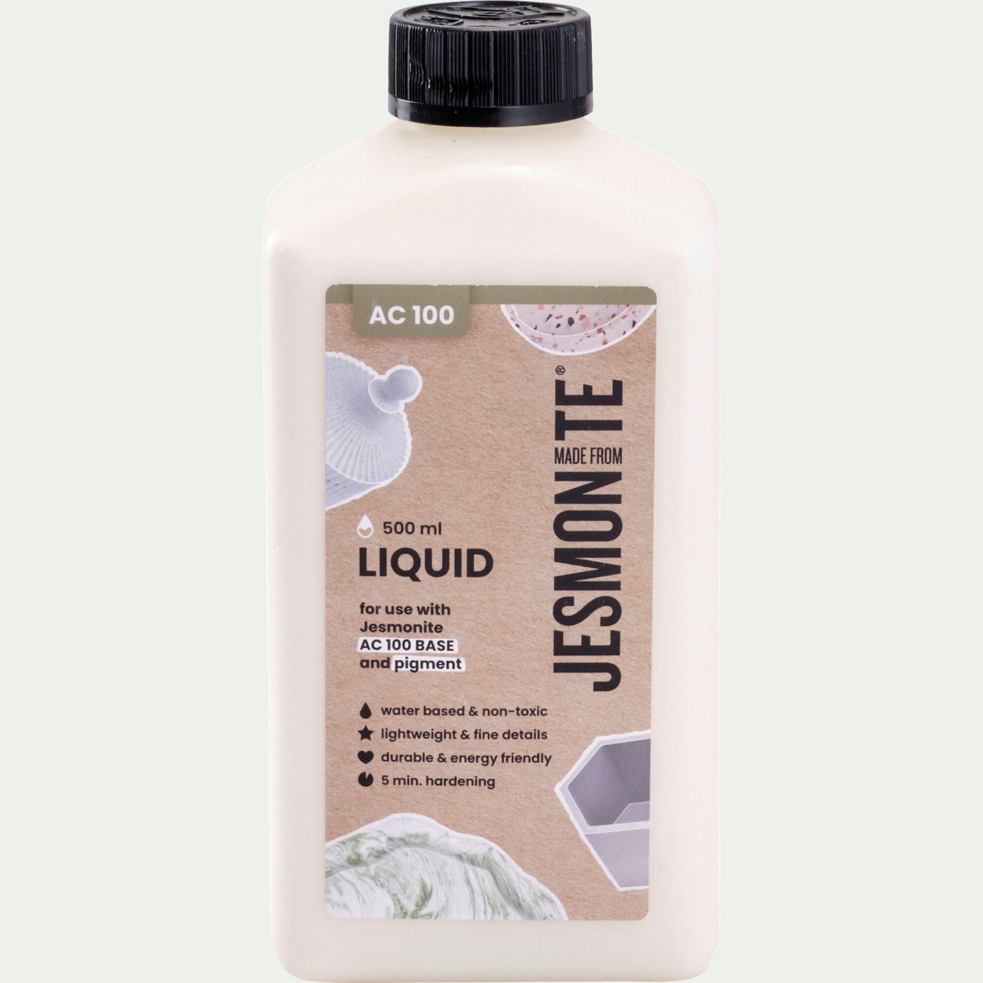 GRAINE CREATIVE - Base liquide AC100 pour jesmonite 500ml - blanc
