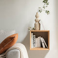 ELIAN - Bibliothèque 1 case en bois L36xl36xH36cm - bois clair