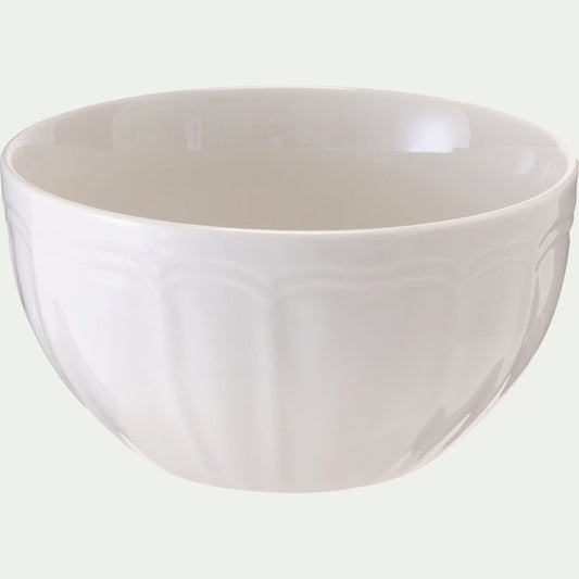 MARLI - Bol en porcelaine - blanc D13,8cm