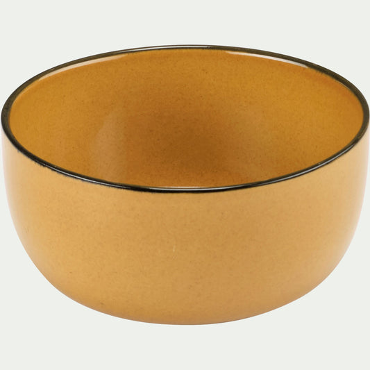OLIVA - Bol en grès D14,8cm - jaune