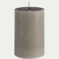 ARLANO - Bougie à LED D10XH15cm - taupe