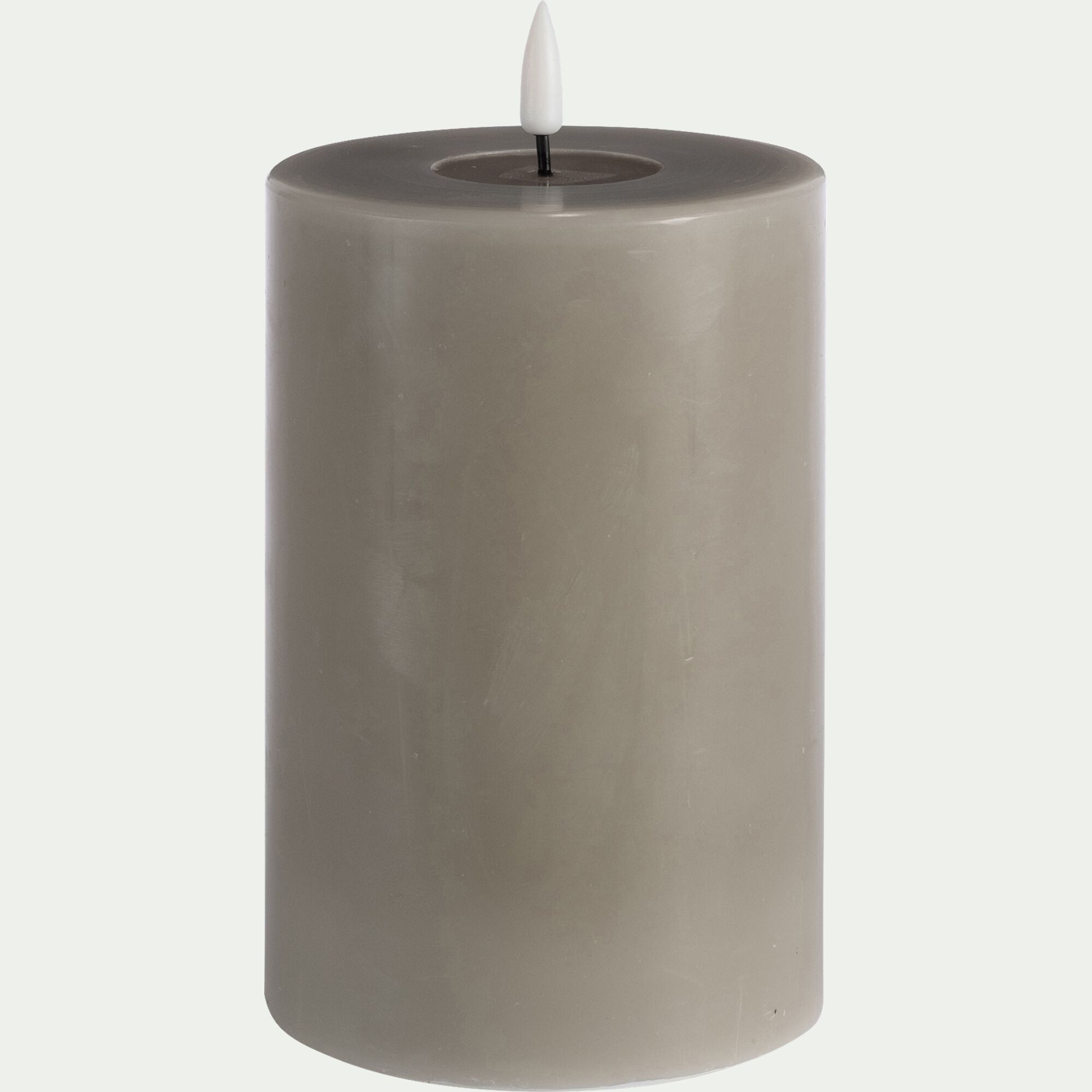 ARLANO - Bougie à LED D10XH15cm - taupe