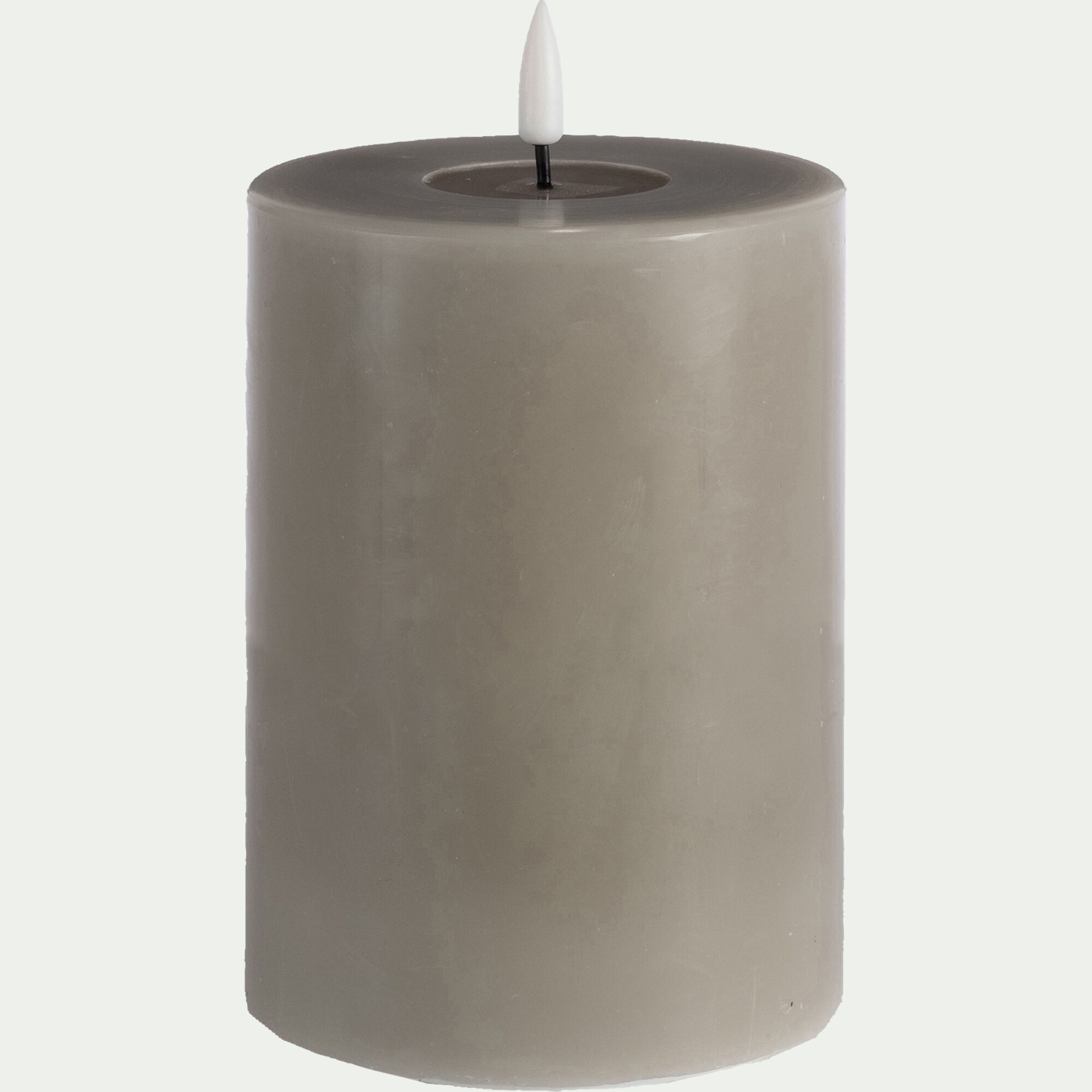 ARLANO - Bougie à LED D7,5XH10cm - taupe
