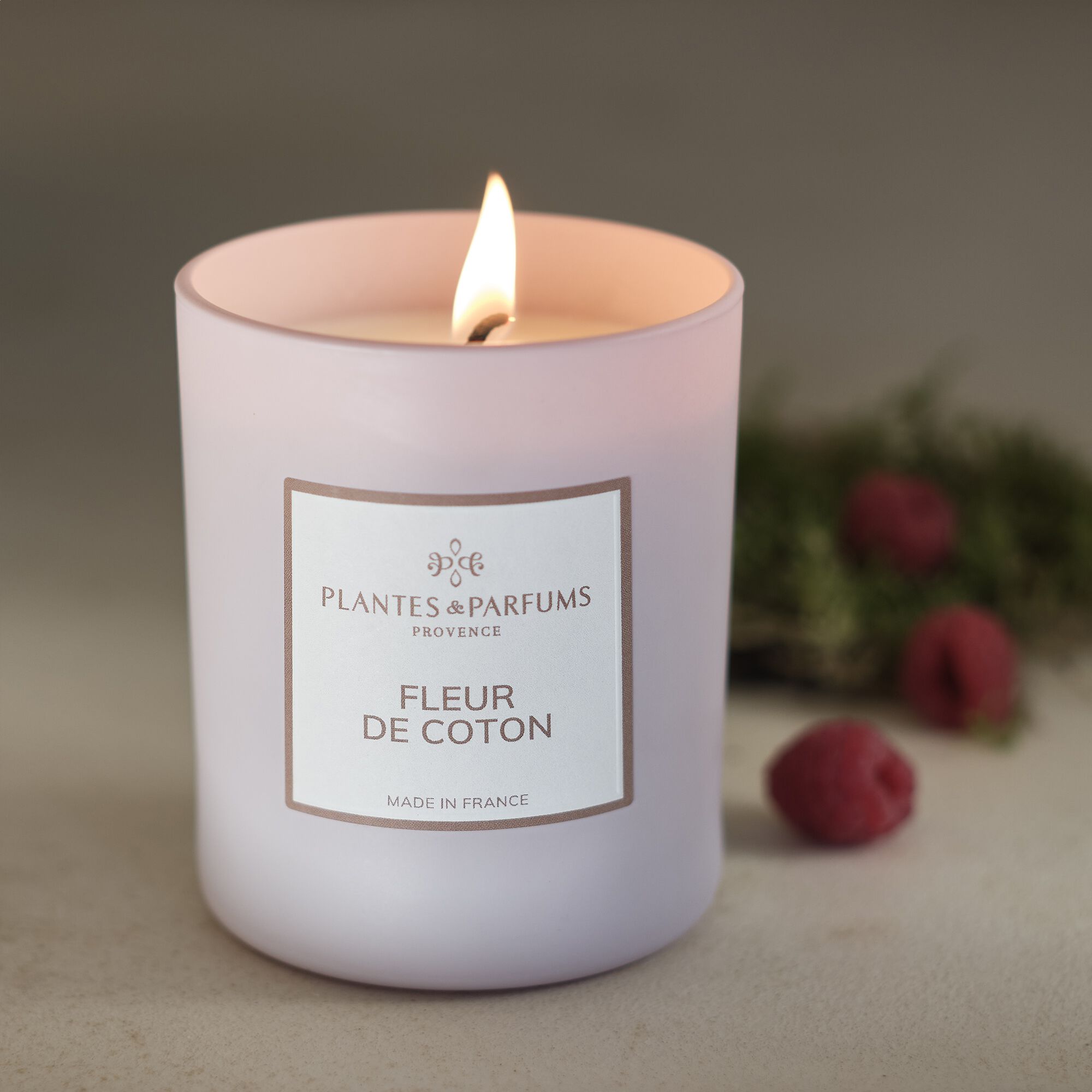 MANON - Bougie parfumée senteur Fleur de Coton 180g
