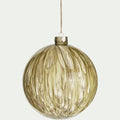 CANADEL - Boule de Noël en verre D15cm - vert