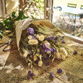 FLORALIE - Bouquet de fleurs séchées 50cm - bleu