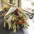 FLORALIE - Bouquet de fleurs séchées h55cm - orange