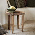 AVEIRO GM - Bout de canapé en acacia D45xH47cm - naturel