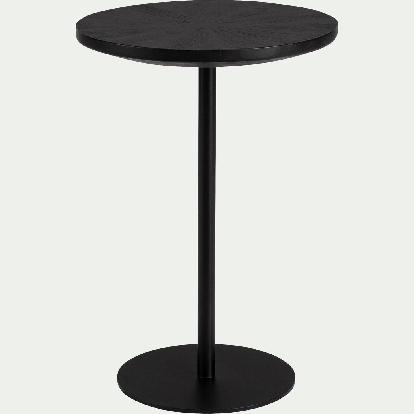 FARO - Bout de canapé en bois de manguier D35xH65cm - noir