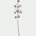 HAISSYN - Branchage de Noël artificiel de pommes de pin enneigées 58cm - blanc