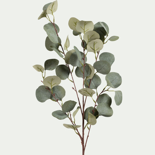 MAUNE - Branche d'eucalyptus artificielle H90cm - vert