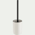 DIVI - Porte-brosse et brosse WC en grès - blanc