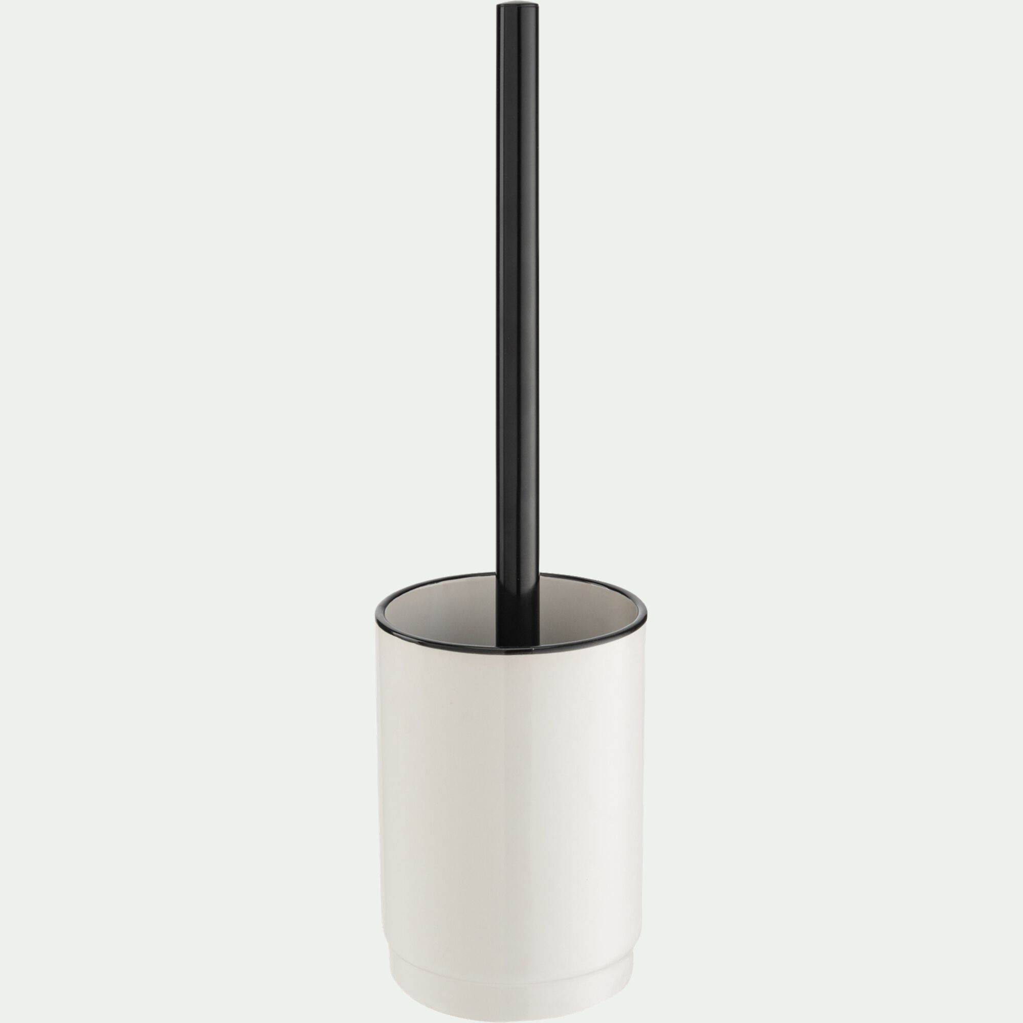 DIVI - Porte-brosse et brosse WC en grès - blanc