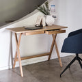 LOSILLA - Bureau en chêne L110cm - bois clair