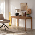 GAIA - Bureau en acacia L120cm - bois clair