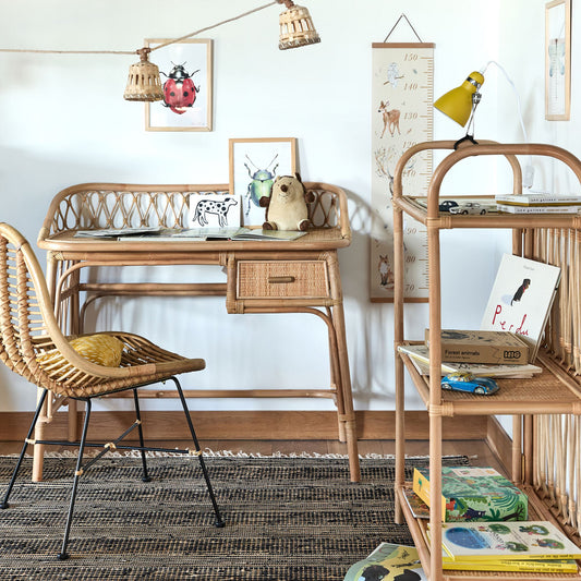HANOI - Bureau enfant en rotin - naturel