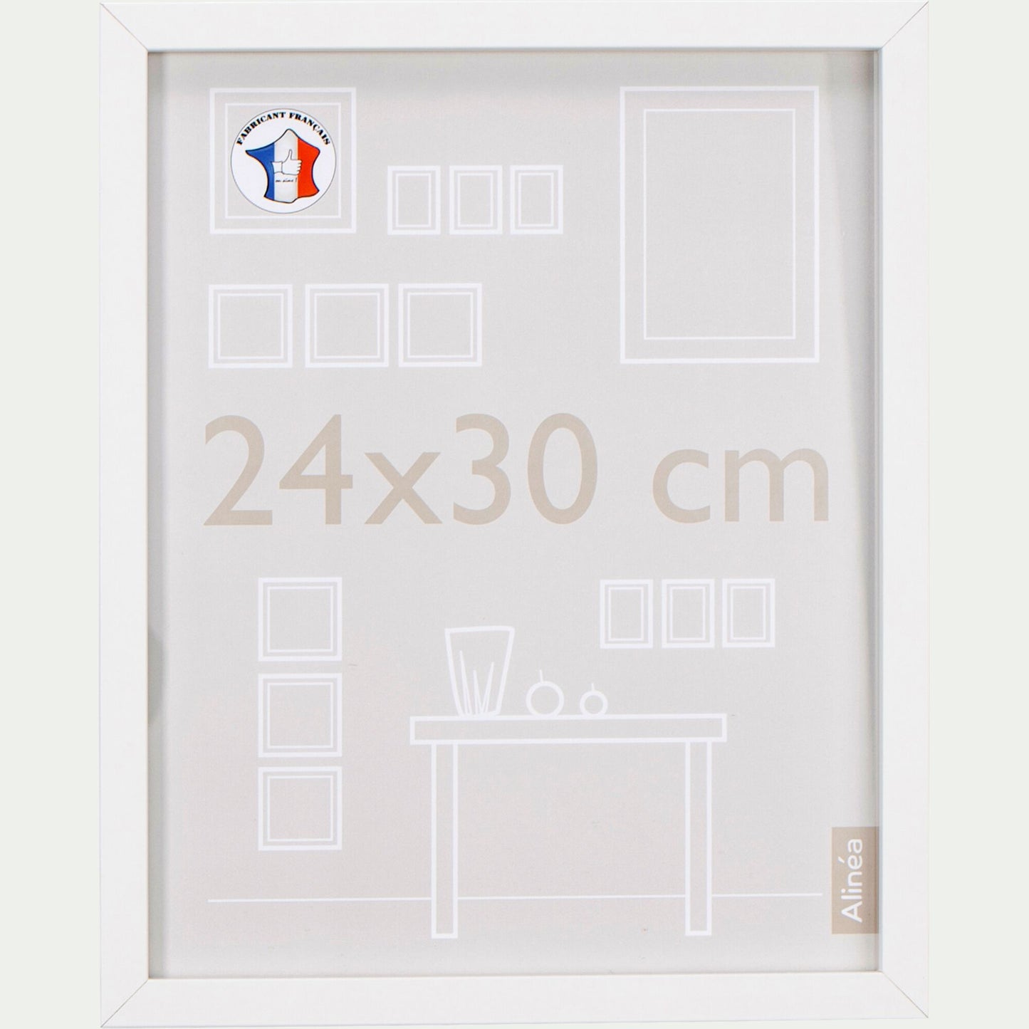 PAHA - Cadre photo en bois 24x30cm - blanc