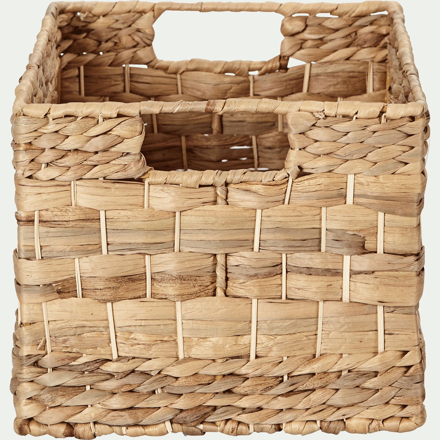 ABBADIA - Caisse de rangement en jacinthe d'eau H21xL35cm - naturel