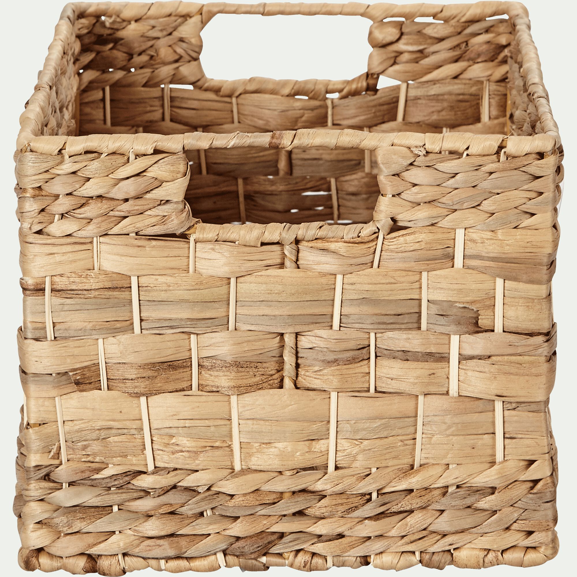 ABBADIA - Caisse de rangement en jacinthe d'eau H21xL35cm - naturel