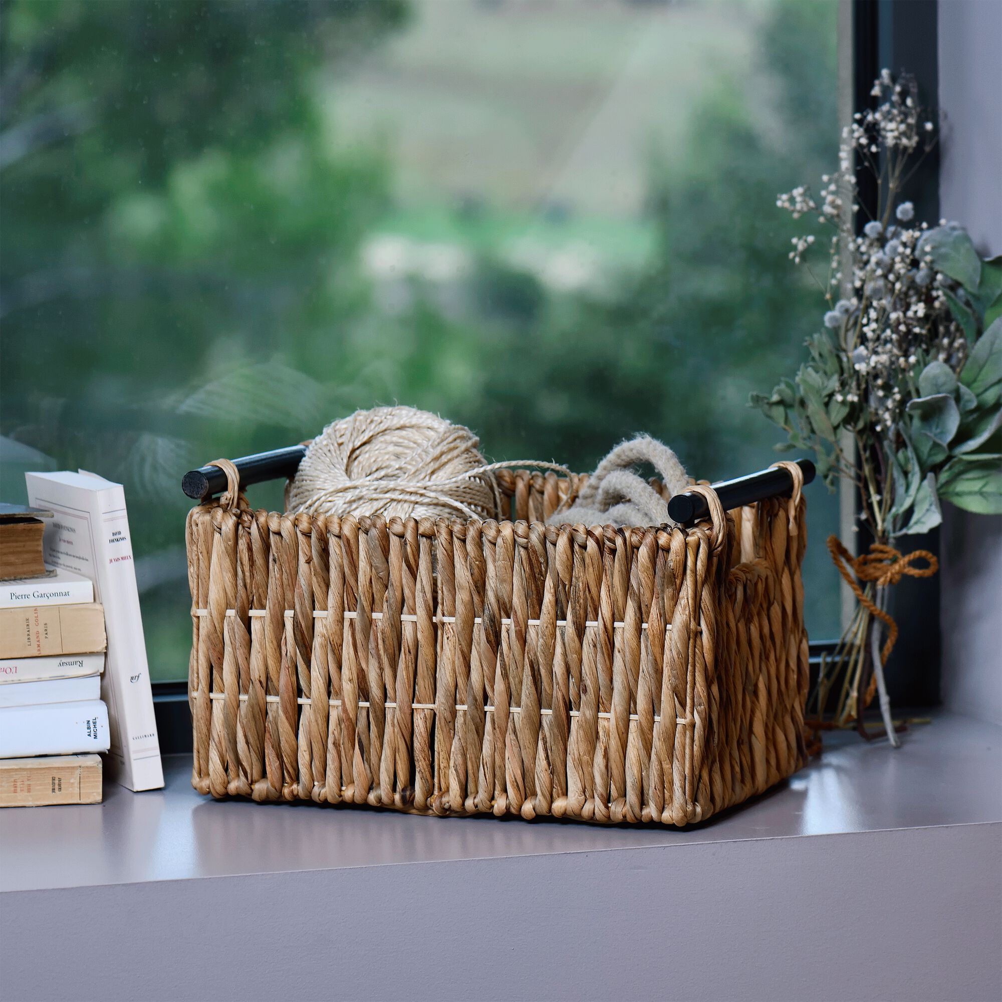 HAYE - Caisse en jonc de mer tressé H21xL36cm - naturel