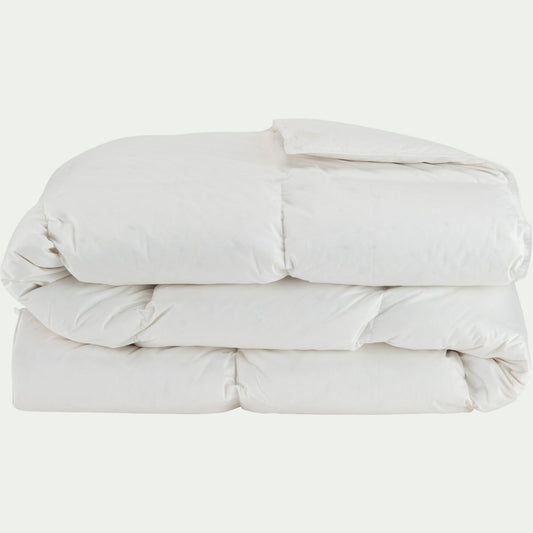NAEVA - Couette chaude en duvet de canard 240x260cm - blanc
