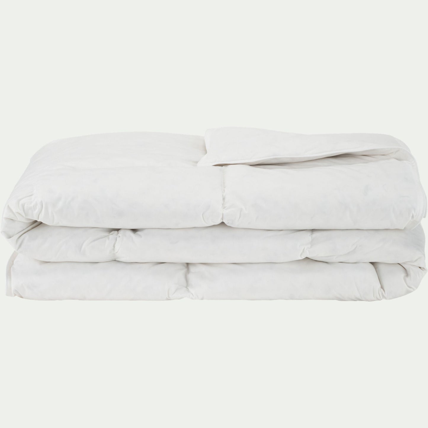 NAIA - Couette tempérée en duvet et plumettes de canard 260x240cm - blanc