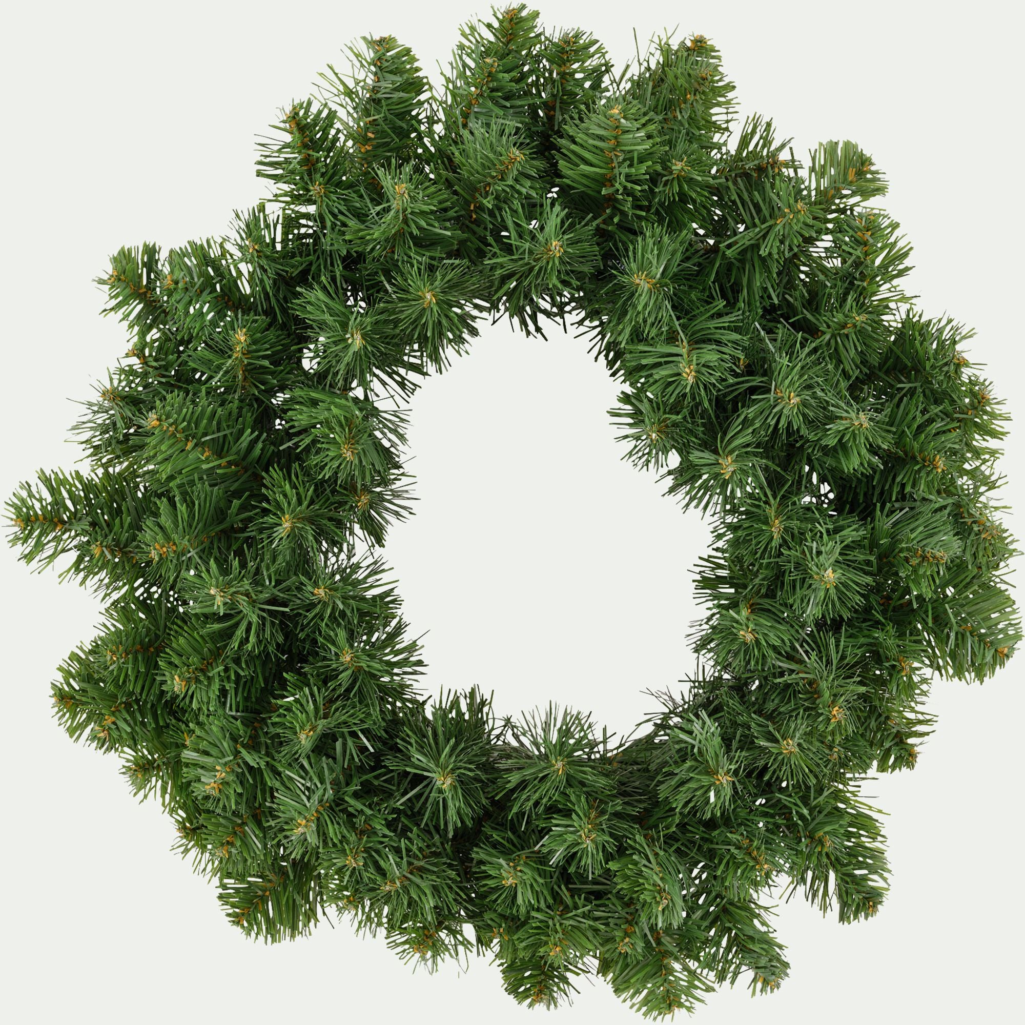 HORTON - Couronne décorative en pin artificiel - vert D45cm