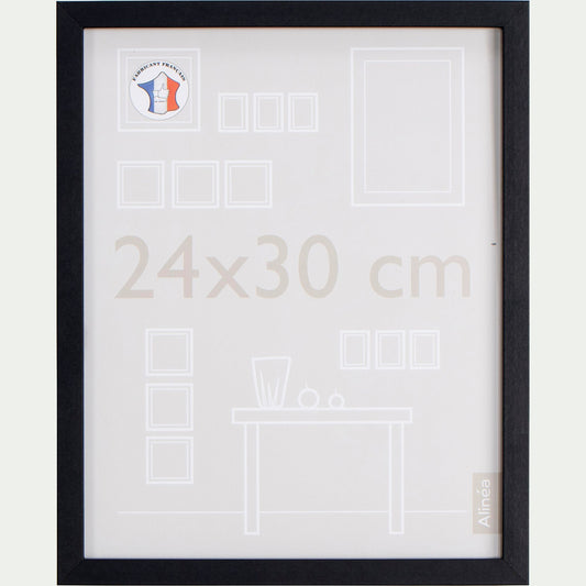 PAHA - Cadre photo en bois 24x30cm - noir
