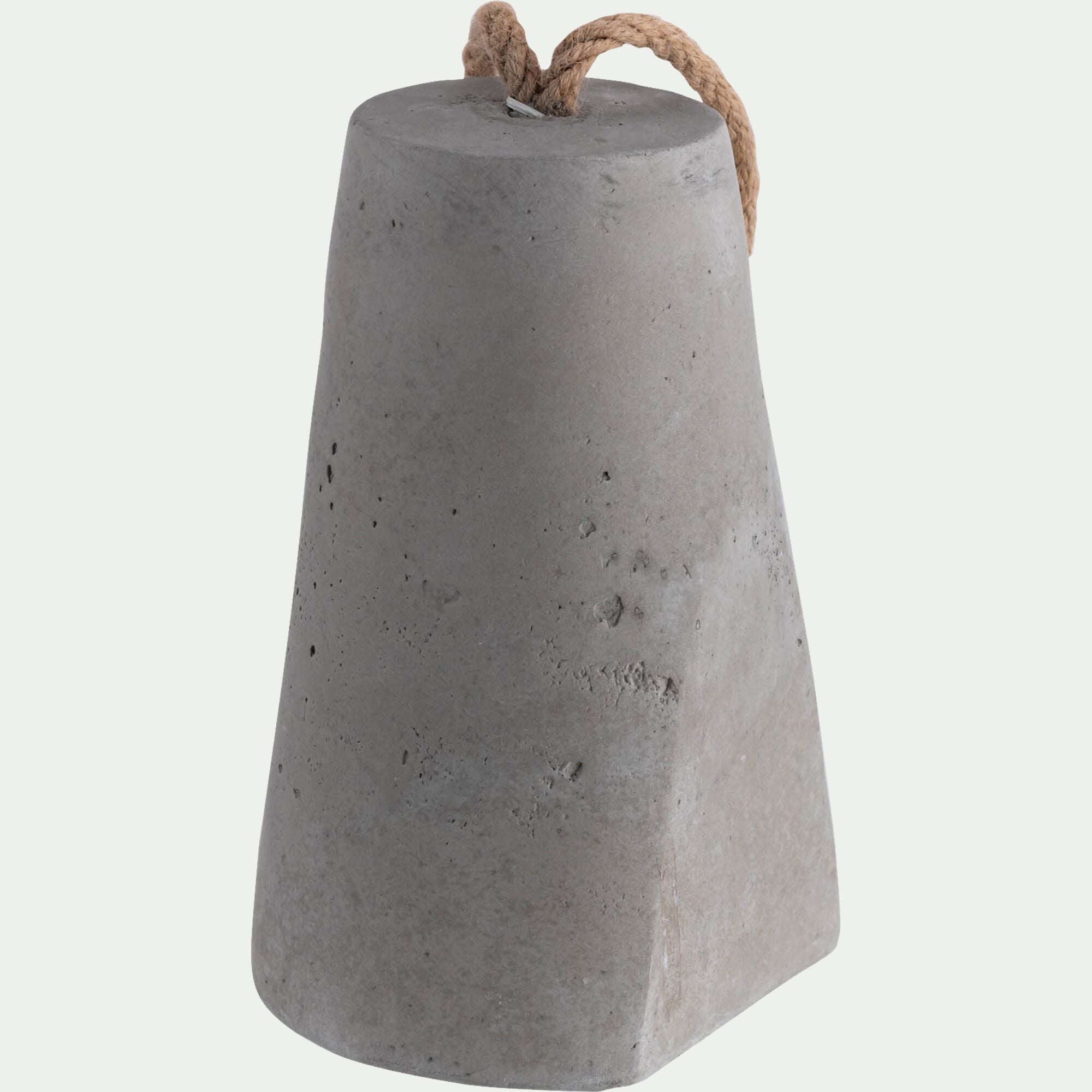 CAUX - Cale porte en ciment H19cm - gris