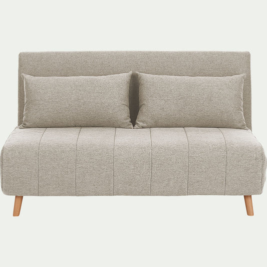 NOLI - Canapé 2 places convertible en tissu - beige roucas