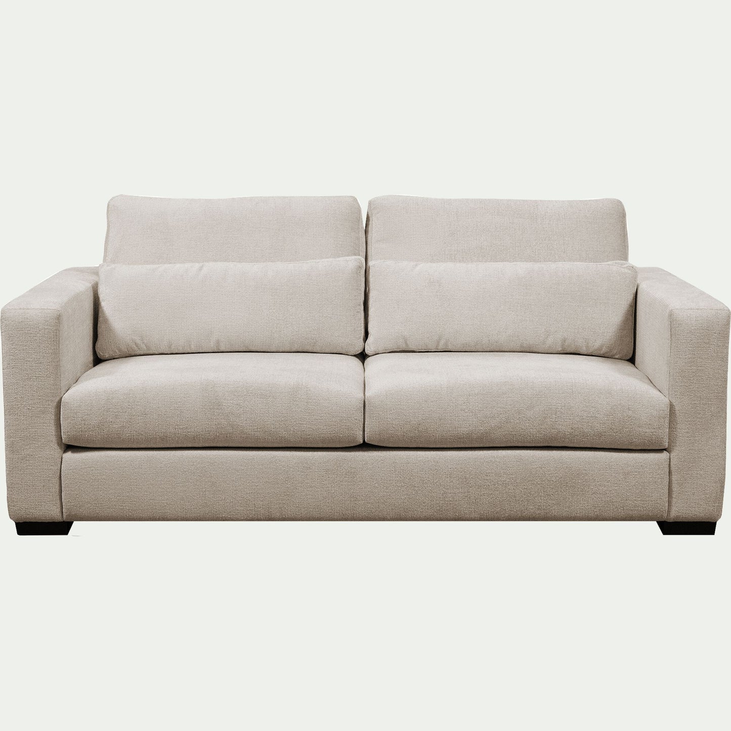 BATIS - Canapé 3 places fixe en tissu Genesis - beige
