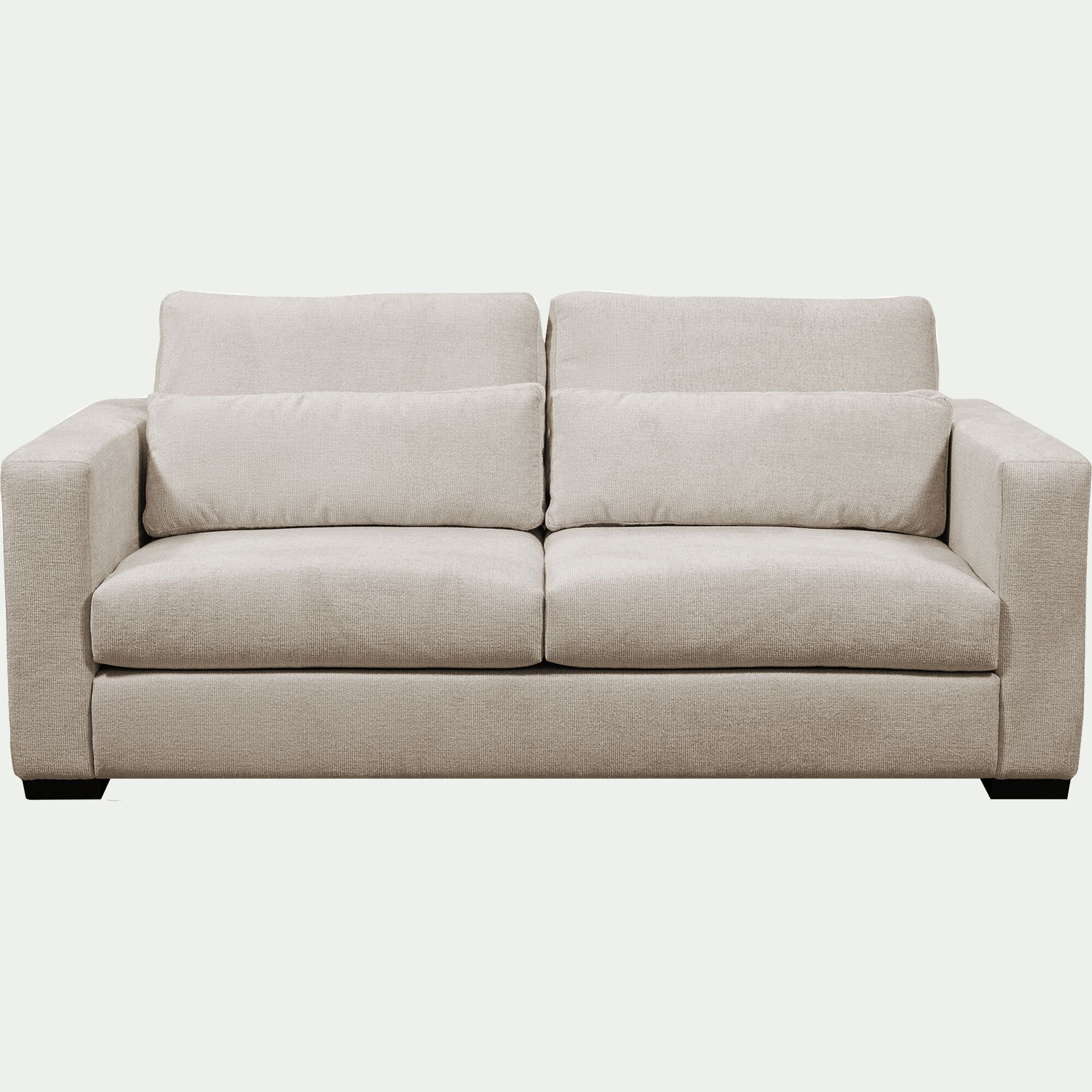 BATIS - Canapé 3 places fixe en tissu Genesis - beige