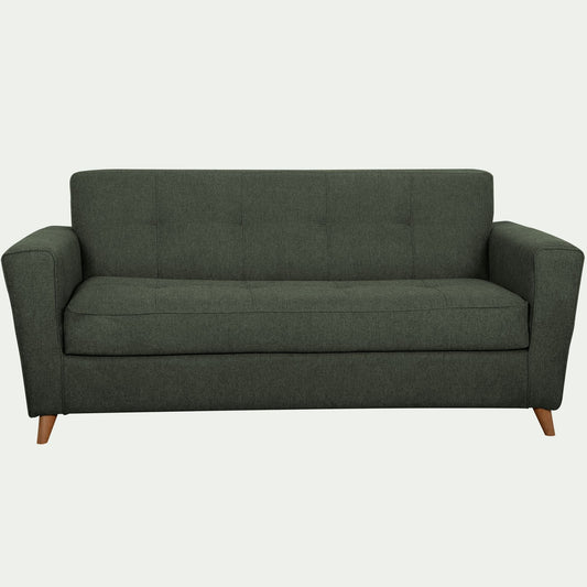 VICKY - Canapé 3 places convertible en tissu - vert