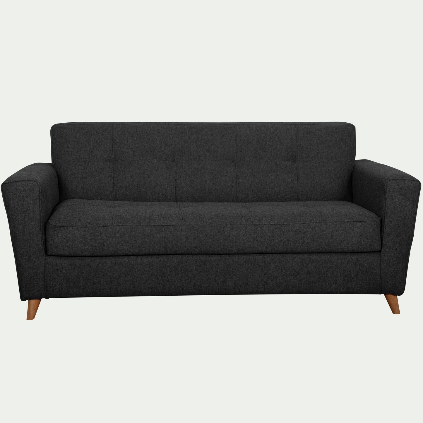 VICKY - Canapé 3 places convertible en tissu - gris anthracite