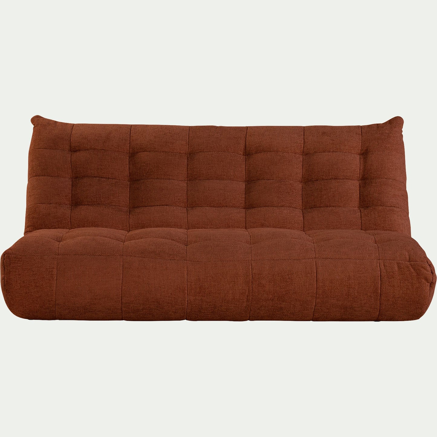 SCALO - Canapé 4 places en tissu chenille - brun rustrel