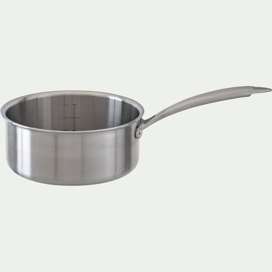 TRIPLY - Casserole en inox D16cm - argenté métallisé