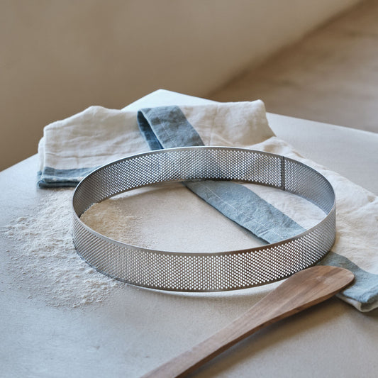 PATISDECOR - Cercle de cuisson perforé en inox D24cm - argenté
