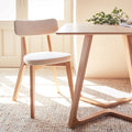 AMEDEE - Chaise en tissu - blanc nougat
