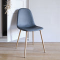 LOANA - Chaise en acier et simili - noir