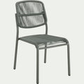 LOCOVEZ - Chaise de jardin en corde tissée - vert cèdre