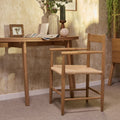 ESTACA - Chaise avec accoudoirs en bois de chêne - naturel