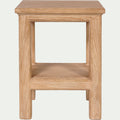 ALYSSE - Table de chevet en orme L40xl35xH52cm - bois clair