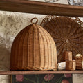 HONFLEUR - Cloche en rotin D26cm - marron