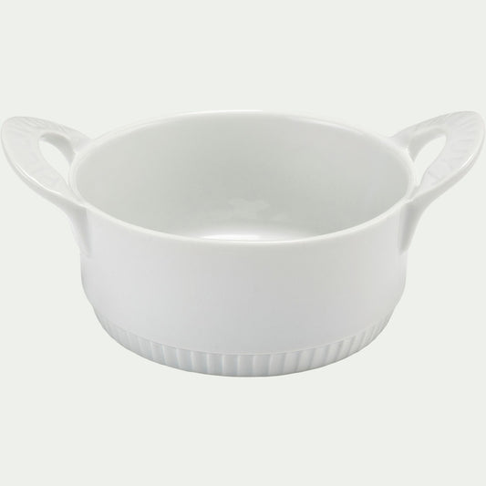 TOULOUSE - Cocotte individuelle en porcelaine D11cm - blanc