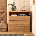 CORCOVADO - Commode 3 tiroirs en bois d'acacia - bois clair