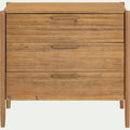 EMILIO - Commode 3 tiroirs en bois d'acacia massif - bois clair