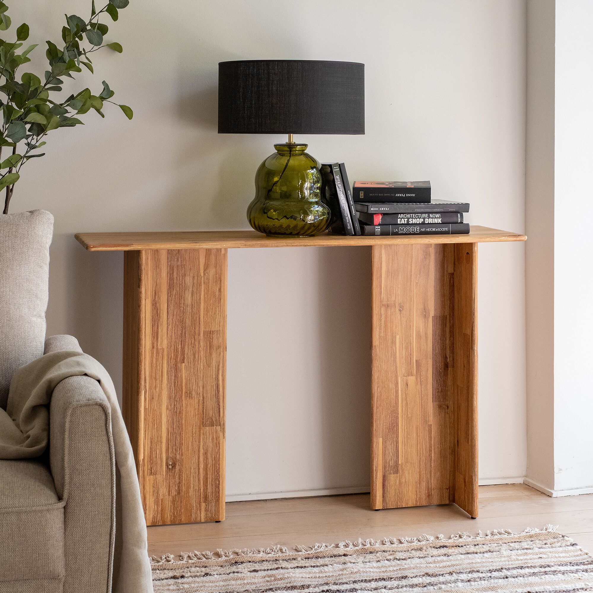 CORCOVADO - Console en acacia massif - bois clair
