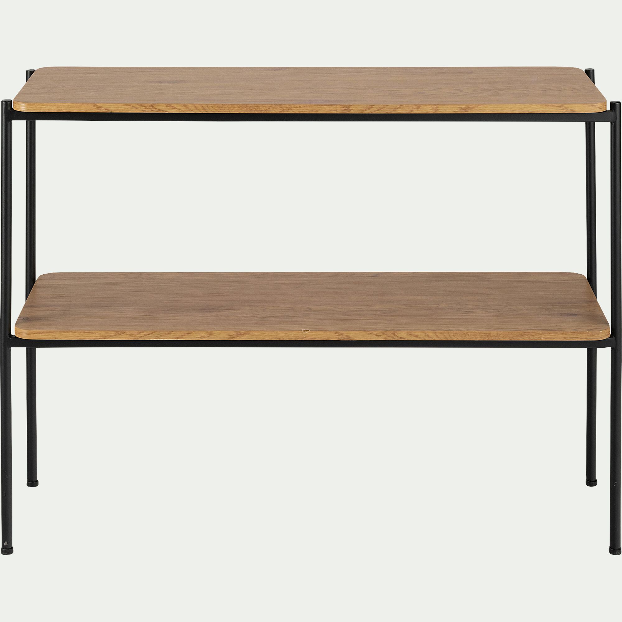 ISEO - Console en bois et métal L100xl35xH77cm - bois clair