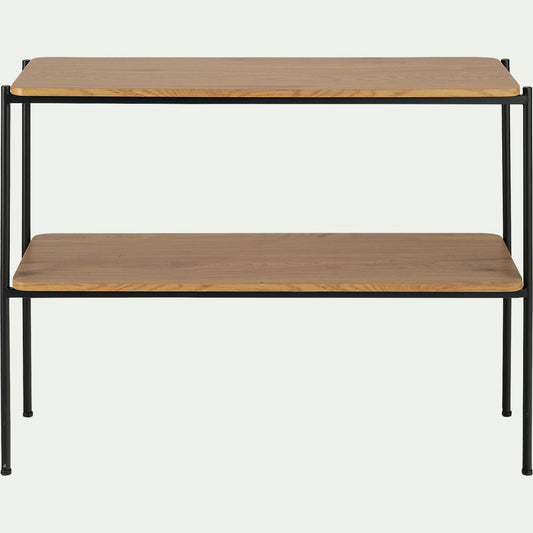 ISEO - Console en bois et métal L100xl35xH77cm - bois clair